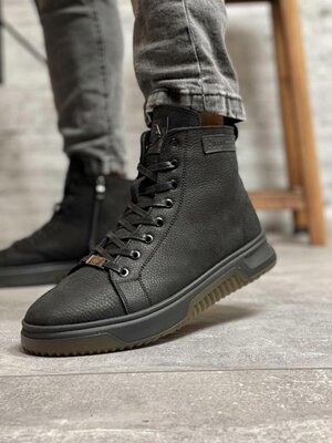 Продано: Зимние кожаные мужские ботинки кроссовки на меху Philipp Plein