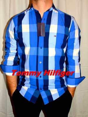 Продано: TOMMY HILFIGER Шикарная брендовая рубашка - S - M