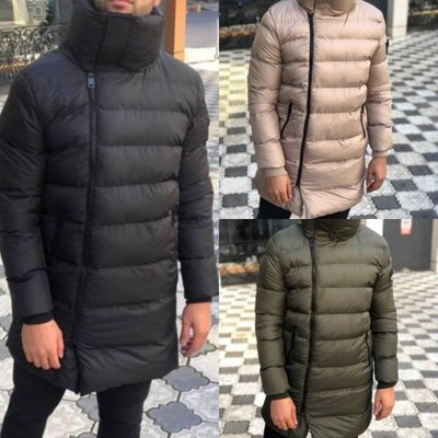 Мужская зимняя теплая куртка на молнии на холодную зиму до -25 Турция