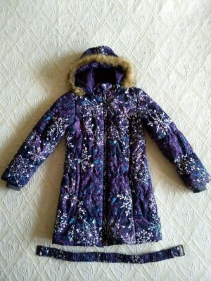Продано: Пальто зимнее Пуховик HUPPA для девочки, размер 146. В Подарок - зимние термосапоги мембрана 35р.