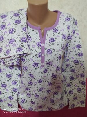 Продано: Пижама женская теплая хлопок на байке с начесом Узбекистан 46,48,50