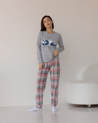 Пижама женская со штанами / Женский домашний костюм / Домашняя одежда