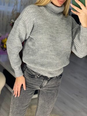 Вязаный теплый свитер 904-32