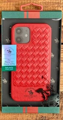 Потрясающий Кожаный чехол-накладка для iPhone 12 Pro айфон 12 Santa Barbara Polo & Racquet Club Kni
