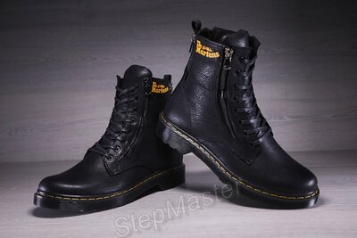 Мужские кожаные ботинки, берцы Dr. Martens Quattro Zipper