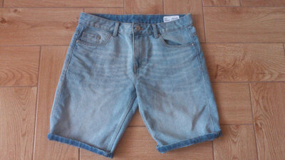 Джинсовые мужские шорты Denim & Co Regular стильні джинсові чоловічі шорти Деним Ко W32
