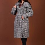 Распродажа последний размер 60 стильное женское пальто батал