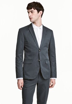 Оригинальный пиджак-Slim fit от бренда H&M разм. 50
