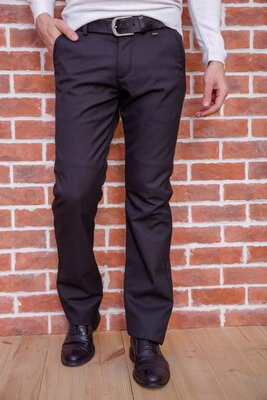 Костюмные брюки на флисе, l-xl-xxl, утепленные брюки, 123R8418 72641