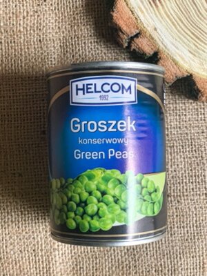 Горошек зеленый консервированный Helcom Groszek 400 г Польша