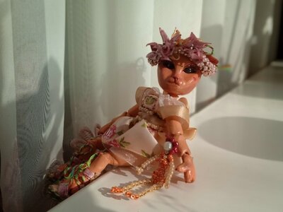 Продано: Авторская шарнирная кукла ручной работы Бжд-Кото-Пупс