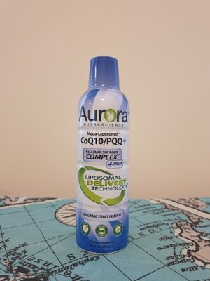 Продано: Aurora Nutrascience, Mega-Liposomal CoQ10/PQQ, коэнзим Q10 и пирролохинолинхинон. 480 мл.