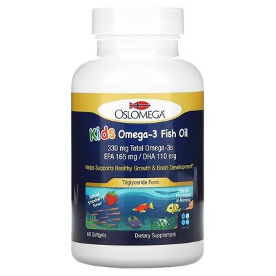 Продано: Oslomega, рыбий жир с омега-3 для детей