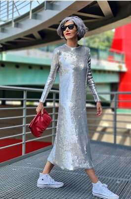 Продано: Великолепное вязаное платье с паетками от Zara S-M-L Лимитированная Коллекция