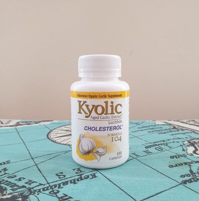 Kyolic, Aged Garlic Extract, экстракт чеснока с лецитином.Чеснок.Холестерин.100 капсул.