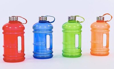Бутылка для воды спортивная бочонок 7155 4 цвета, объем 2200мл