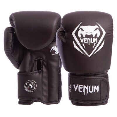 Перчатки боксерские на липучке Venum 8353 8-12 унций, PU