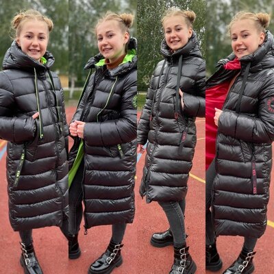 Зимове пальто для дівчинки Підліткова зимова подовжена куртка. Зимняя куртка пальто для девочек