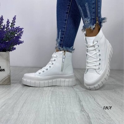 Продано: Белые высокие кроссовки хайтопы ботинки