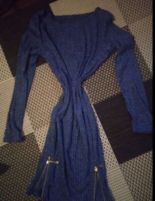Продано: Платье темно синий цвет с люрексом