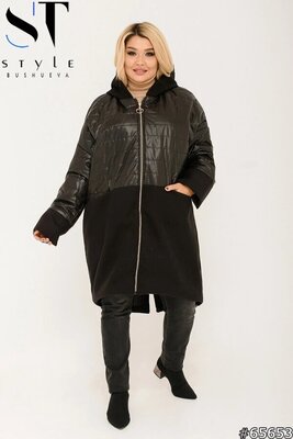Продано: Куртка женская стёганная черная весенняя батал 48-64р