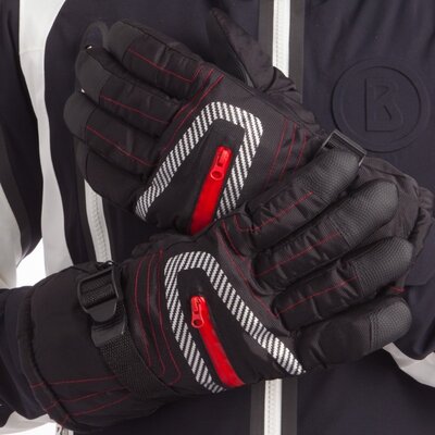 Перчатки горнолыжные мужские Zelart Snow Gloves A622 размер L Black-Red-White