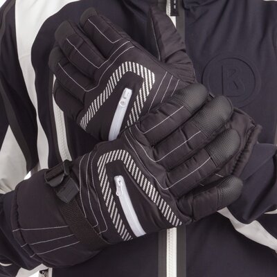 Перчатки горнолыжные мужские Zelart Snow Gloves A622 размер L Black-White