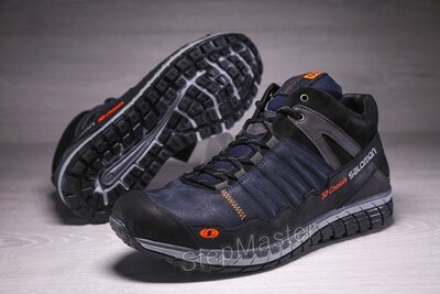 Кожаные зимние ботинки, кроссовки термо, Salomon Denim GTX Winterfrost