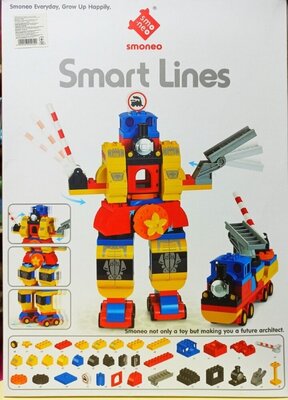 Конструктор для малышей Робот Тм Smoneo 77008, 92 дет. смонео