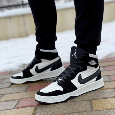 Мужские кожаные зимние кроссовки Nike Air Jordan, ботинки, черевики