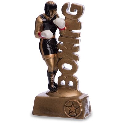 Награда спортивная Бокс статуэтка наградная боксер C-3229-B8 19х9х5см