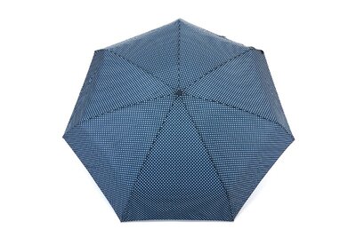 Зонт-Мини женский SUSINO механический в горошек синий