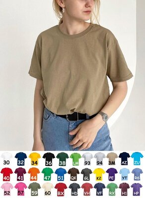 Базова оверсайз футболка в 33 кольорах 100% бавовна oversize/unisex Fruit of the loom Valueweight