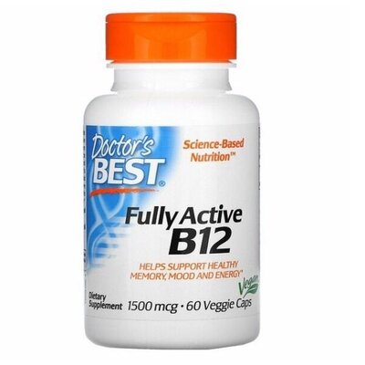 Продано: Doctor's Best, активний вітамін B12, 1500 мкг комплекс витаминов группы B1