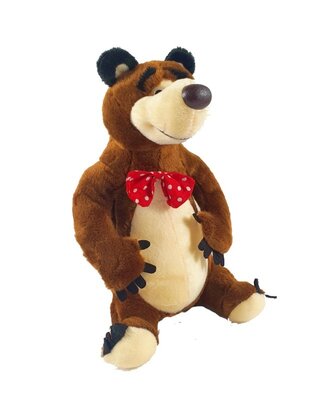 Мягкая игрушка Медведь музыкальный 35 см,из мультфильма Маша и медведь