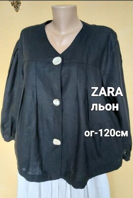 Zara- M, cтильна чорна блуза ,жакет оверсайз,бохо