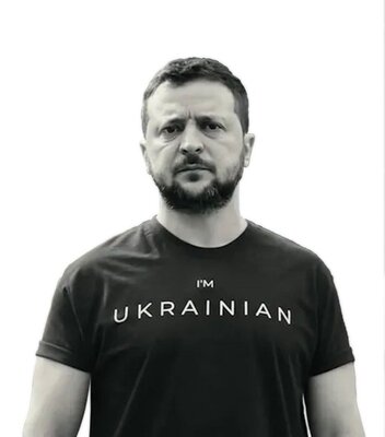 Футболка с принтом на любой возраст как у президента i am ukrainian