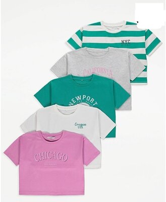 Продано: Стильні футболки для дівчаток від George