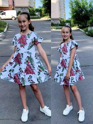 Ніжне літнє платтячко для дівчаток тканина штапель
