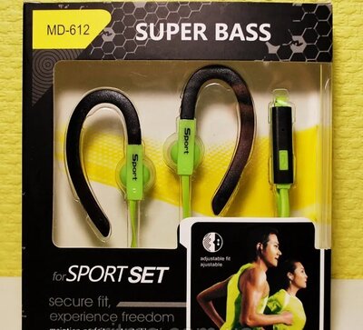 Наушники спортивные - Super Bass MD-612 for Sport