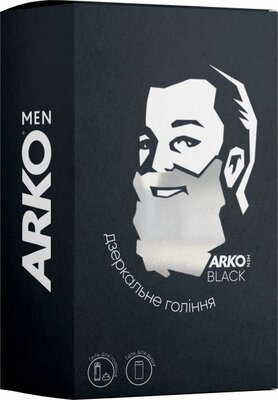 Подарочный набор Arko Men Black Гель для бритья Black 200 мл Гель для душа 2в1 Black 260 мл