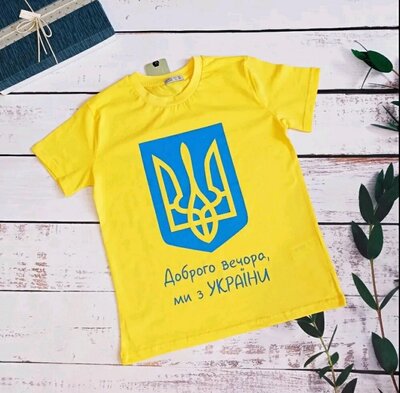 Продано: Патріотична футболка доброго вечора ми з України для підлітків