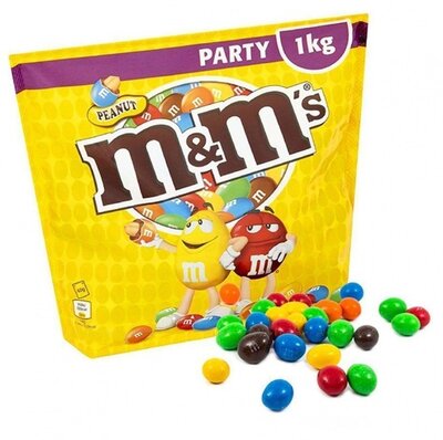 Кілограмове Драже M&Ms с арахисом Peanut Party Австрия Шоколад Party Chocolate эм энд эмс с молочны
