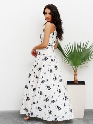 Белое длинное платье халат сарафан в пол на запах макси сукня плаття 13438:  600 грн - сарафаны в Одессе, объявление №32812320 Клубок (ранее Клумба)