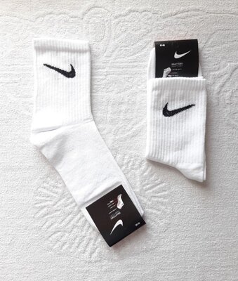 Носки мужские Nike . 41-45р. Белые. Высокие, теннис, демисезонные. Летние
