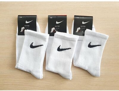 12 пар Носки мужские Nike . 41-45р. Белые. Высокие, теннис, демисезонные,летние