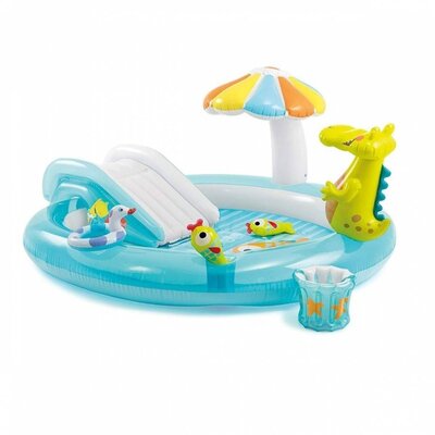 Продано: Детский надувной игровой центр Крокодильчик 57165 с ремкомплектом