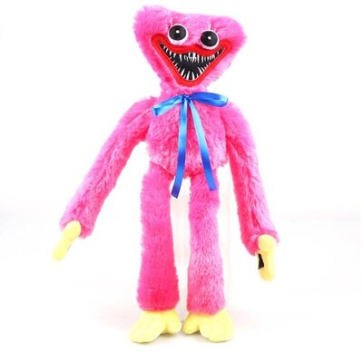 Мягкая игрушка обнимашка Киси Миси, монстрик Huggy Wuggy с липучками на руках 40см Хаги Ваги