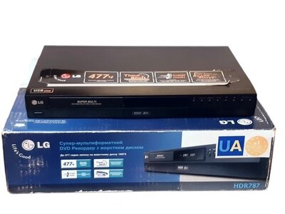 HDD/DVD рекордер LG HDR 787,160 GB, 477часов записи, оригинал, как новый, Индонезия