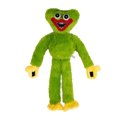 Мягкая игрушка обнимашка Хаги Ваги Зеленый, монстрик Huggy Wuggy с липучками на руках 40см